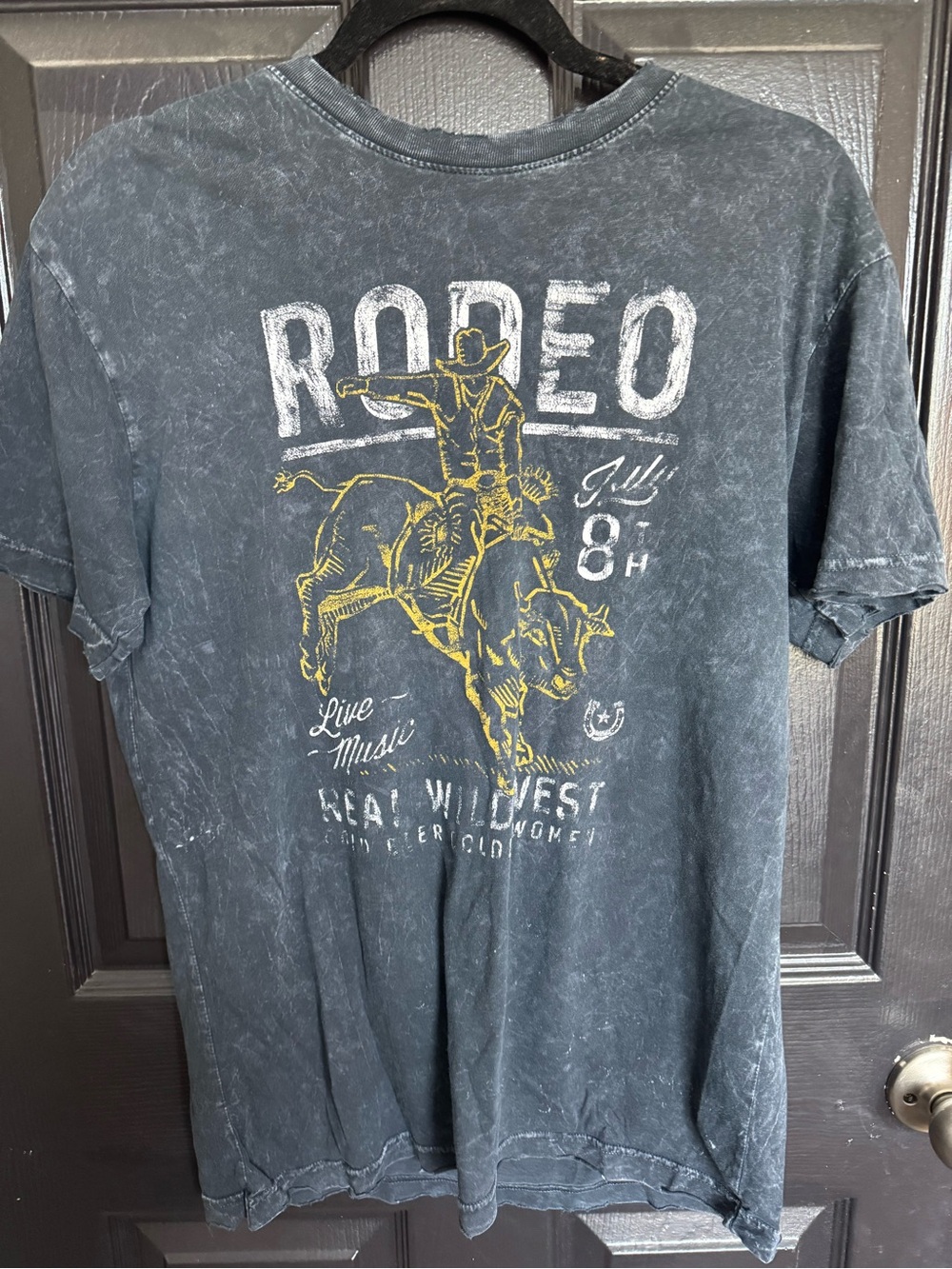 Rodeo Graphic Short Sleeve Tee - Washed Black